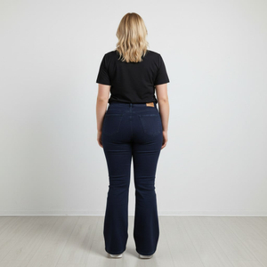 Calça Flare feminina Plus size Jeans - 3130