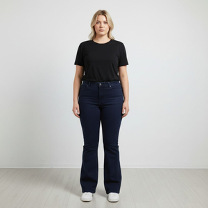 Calça Flare feminina Plus size Jeans - 3130
