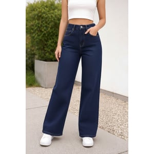 Calca Wide leg feminina Jeans - 3482