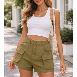 Shorts Cargo Feminino jeans - 3245