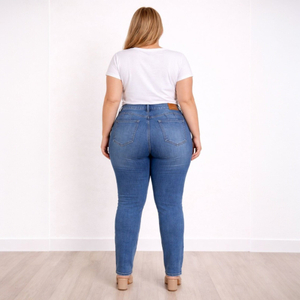 Calça Skinny Feminina Plus Size Jeans - 2811