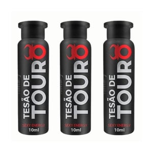 Kit C/ 3 Energético Afrodisíaco Tesão De Touro Masculino 10ml