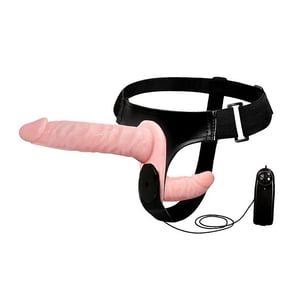 Cinta Peniana Com Controle e Vibro Double-Heads