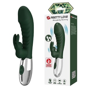 Vibrador Do Ponto G e Clitóris Recarregável - Naughty Bunny - Pretty Love
