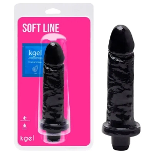 Pênis Realístico Com Vibrador Interno 15,5 X 3,7 Cm - Preto