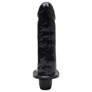 Pênis Realístico Com Vibrador Interno 15,5 X 3,7 Cm - Preto