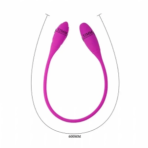 Snaky Vibe Vibrador com Duas Pontas - Dois Motores - Pretty love