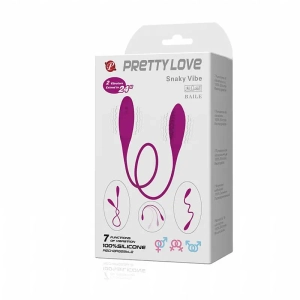 Snaky Vibe Vibrador com Duas Pontas - Dois Motores - Pretty love