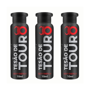 Kit C/ 3 Energético Afrodisíaco Tesão De Touro Masculino 10ml