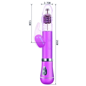 Vibrador Rotativo 360º de Coelho - Roxo - Recarregável