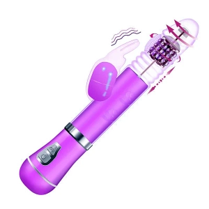 Vibrador Rotativo 360º de Coelho - Roxo - Recarregável