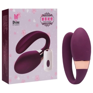 Vibrador De Casal Com Controle Recarregável – Ayla – Roxo