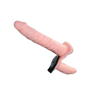 Cinta Peniana Com Controle e Vibro Double-Heads