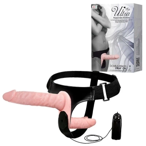 Cinta Peniana Com Controle e Vibro Double-Heads