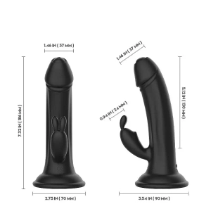 Vibrador de Ponto G e clitóris Com Ventosa Recarregável- King Caesar - S- Hande