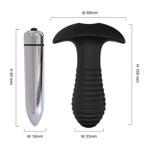 Plug Anal Com Vibro Spiral – S-Hande
