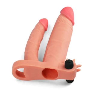 Capa Peniana Extensora com Anel Companheiro e Vibro - Lovetoy