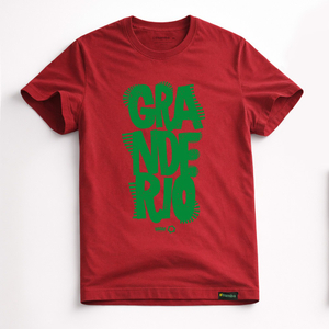 Camisa D'Samba Grande Rio Carnaval 2026 Tipográfia - Vermelho