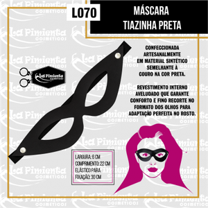 MÁSCARA TIAZINHA PRETA