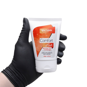 Comfort Lub Lubrificante Corporal Beijável de Morango com Champanhe 120g La Pimienta