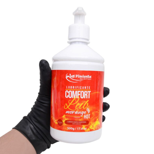 Comfort Lub Hot Morango Lubrificante Beijável A Base D'agua 500g La Pimienta