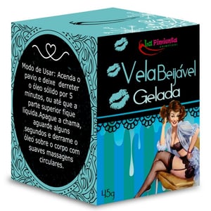 Vela Beijável Gelada 45g La Pimienta