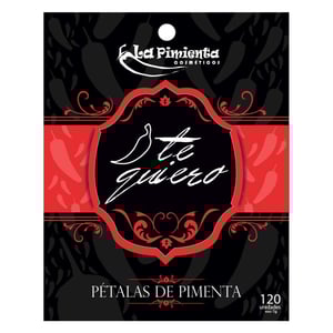 PÉTALAS DE PIMENTA EM CETIM COR VERMELHA - FRAGRÂNCIA LA VIE (LANCÔME)