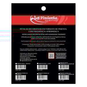 PÉTALAS DE PIMENTA EM CETIM COR VERMELHA - FRAGRÂNCIA LA VIE (LANCÔME)