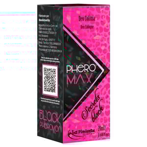 Perfume Phero Max Secrets Black Deo Colônia Feminina 20ml La Pimienta