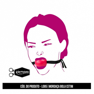 MORDAÇA BOLA VERMELHA - CETIM