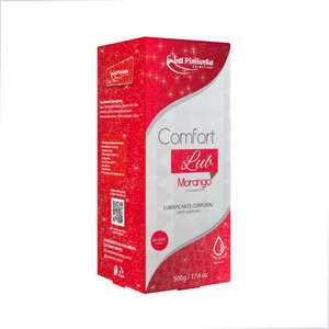 Comfort Lub Lubrificante Corporal Beijável de Morango 500g La Pimienta