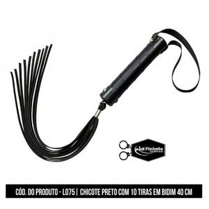 CHICOTE COM TIRAS DE 40CM - PRETO