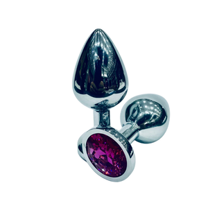 Plug Anal de Aço Formato Redondo Tamanho P