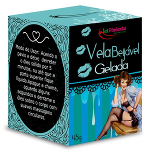 Vela Beijável Gelada 45g La Pimienta