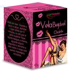 Vela Beijável Chiclete Hot 45g La Pimienta