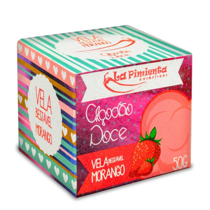 Vela Algodão Doce Beijável Caramelo 50g La Pimienta