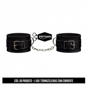 TORNOZELEIRAS COM CORRENTE PRETA