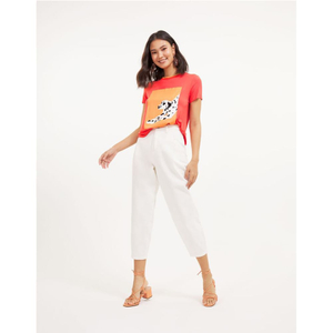 Camiseta Dálmata Cartaz Shoulder