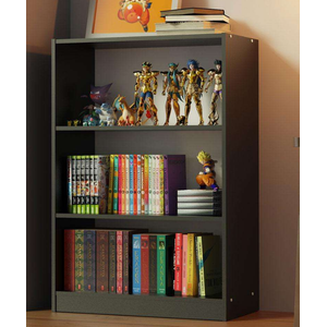 Estante Livreiro Madesa 6907 com 3 Nichos - Preto