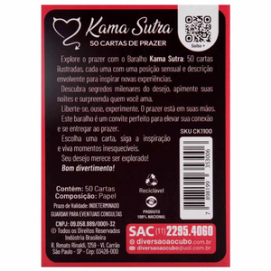 Kama Sutra 50 Cartas De Prazer Diversão Ao Cubo