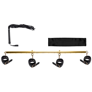 Kit Bondage Barra Dourada Algemas Youvibe Vipmix