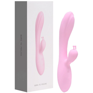 Vibrador Com Estimulador Recarga Usb 12 Modos Yaffa