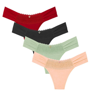 Calcinha Fio Duplo Bombom Com Renda Vaydosa Lingerie