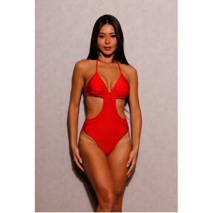 Maiô Engana Mamãe Fio Duplo Com Detalhes Trançados