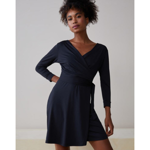 Vestido Transpassado Jersey Essential Amaro