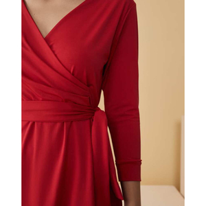 Vestido Transpassado Jersey Essential Amaro