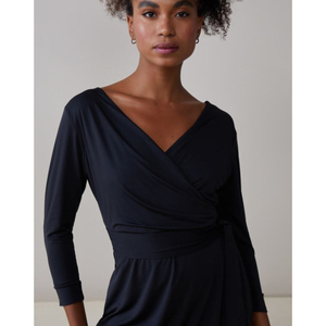 Vestido Transpassado Jersey Essential Amaro