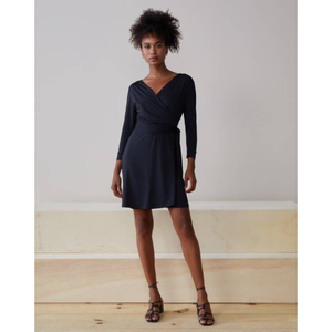 Vestido Transpassado Jersey Essential Amaro