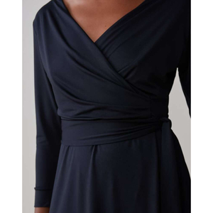 Vestido Transpassado Jersey Essential Amaro