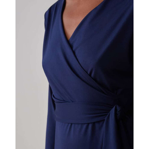 Vestido Transpassado Jersey Essential Amaro